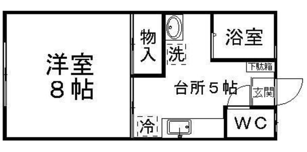 天神沢ハイツの物件間取画像